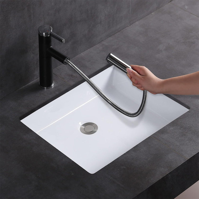Minoky 19.5 Inch Rectangle Undermount Bathroom vessel Sink, Ceramic
